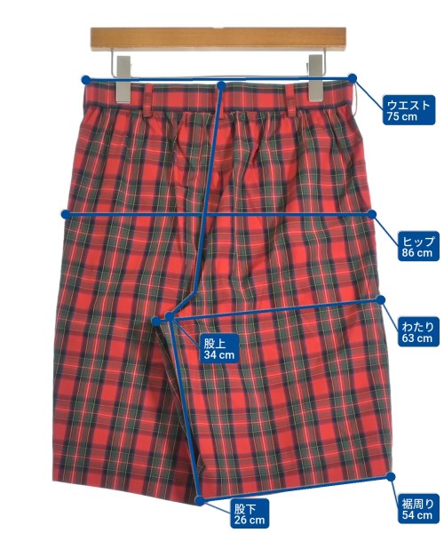 COMME des GARCONS GIRL（コムデギャルソンガール）ショートパンツ 赤 サイズ:-(L位) レディース/2200652597035