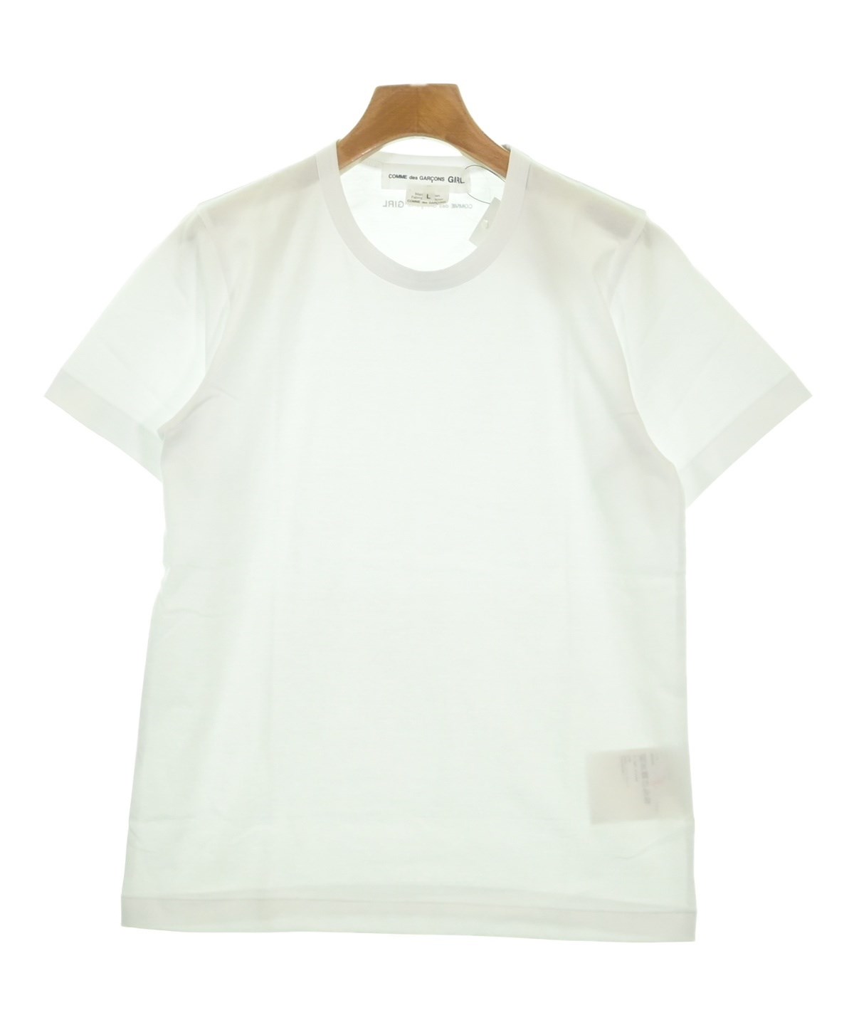 COMME des GARÇONS GIRL ホワイトTシャツ S COMME des GARCONS GIRL（コムデギャルソンガール）Tシャツ