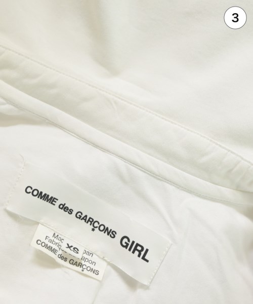 COMME des GARCONS GIRL（コムデギャルソンガール）ブラウス 白 サイズ:XS レディース/2200660161037