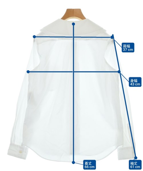 COMME des GARCONS GIRL（コムデギャルソンガール）ブラウス 白 サイズ:S レディース/2200711778122