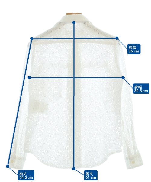 COMME des GARCONS GIRL（コムデギャルソンガール）ブラウス 白 サイズ:XS レディース/2200707295183