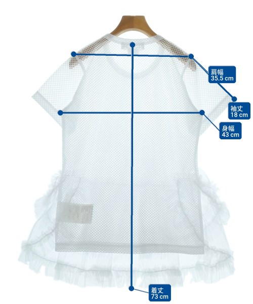 COMME des GARCONS GIRL（コムデギャルソンガール）Tシャツ・カットソー 白 サイズ:S レディース/2200716485032