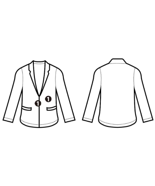 COMME des GARCONS GIRL（コムデギャルソンガール）カジュアルジャケット 黒 サイズ:S レディース/2200719343025