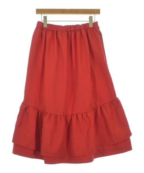 COMME des GARCONS GIRL(コムデギャルソンガール)ひざ丈スカート 赤 サイズ:S/2200639773025