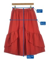 COMME des GARCONS GIRL（コムデギャルソンガール）ひざ丈スカート 赤 サイズ:S レディース/2200639773025