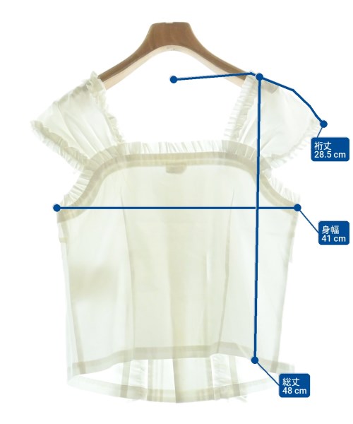 COMME des GARCONS GIRL（コムデギャルソンガール）ブラウス 白 サイズ:M レディース/2200653747163