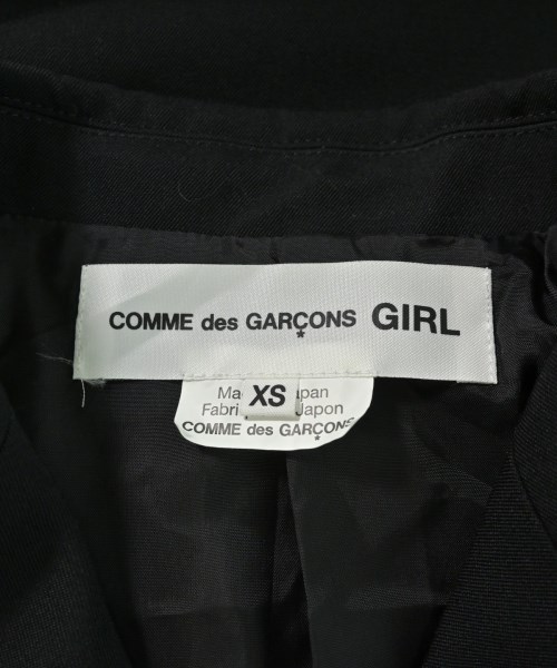 COMME des GARCONS GIRL（コムデギャルソンガール）ジャケット 黒 サイズ:XS レディース/2200705510011