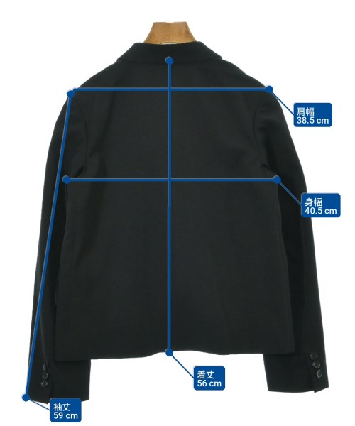 COMME des GARCONS GIRL（コムデギャルソンガール）ジャケット 黒 サイズ:XS レディース/2200705510011