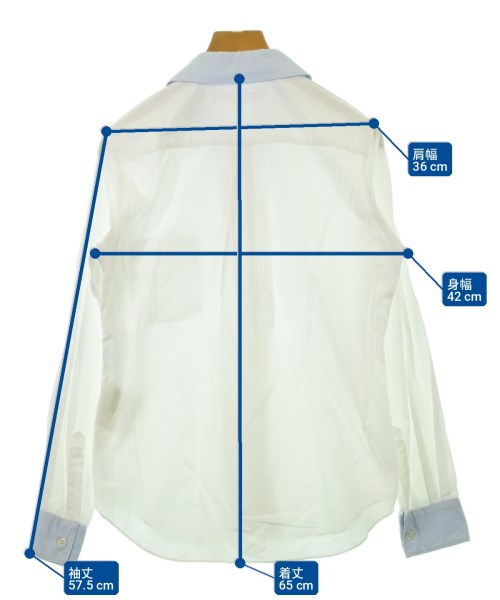 COMME des GARCONS GIRL（コムデギャルソンガール）カジュアルシャツ 白 サイズ:XS レディース/2200704614062