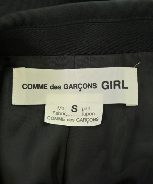 COMME des GARCONS GIRL（コムデギャルソンガール）テーラードジャケット 黒 サイズ:S レディース/2200709372035