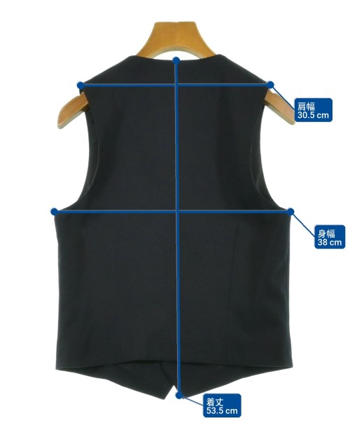 COMME des GARCONS GIRL（コムデギャルソンガール）ベスト 黒 サイズ:XS レディース/2200710382108