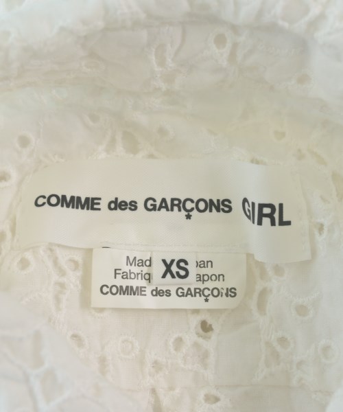 COMME des GARCONS GIRL（コムデギャルソンガール）カジュアルシャツ 白 サイズ:XS レディース/2200663323036