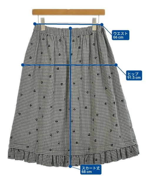 COMME des GARCONS GIRL（コムデギャルソンガール）ひざ丈スカート 黒 サイズ:XS レディース/2200663783021