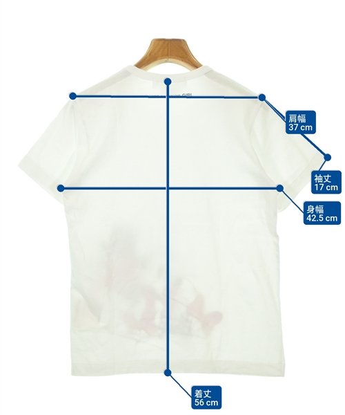 COMME des GARCONS GIRL（コムデギャルソンガール）Tシャツ・カットソー 白 サイズ:M レディース/2200668476027