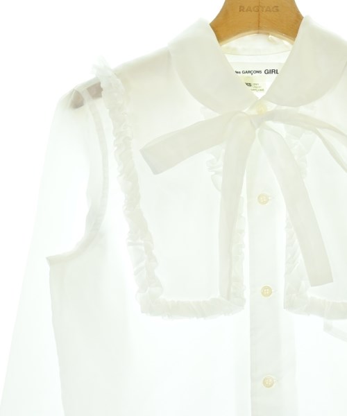 COMME des GARCONS GIRL（コムデギャルソンガール）カジュアルシャツ 白 サイズ:XS レディース/2200717225033