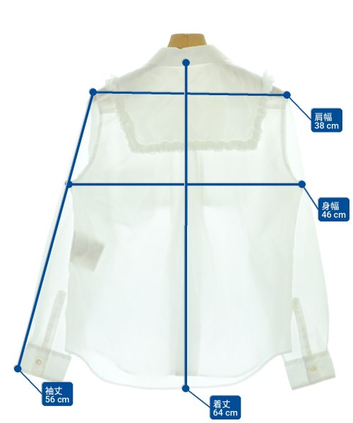 COMME des GARCONS GIRL（コムデギャルソンガール）カジュアルシャツ 白 サイズ:XS レディース/2200717225033