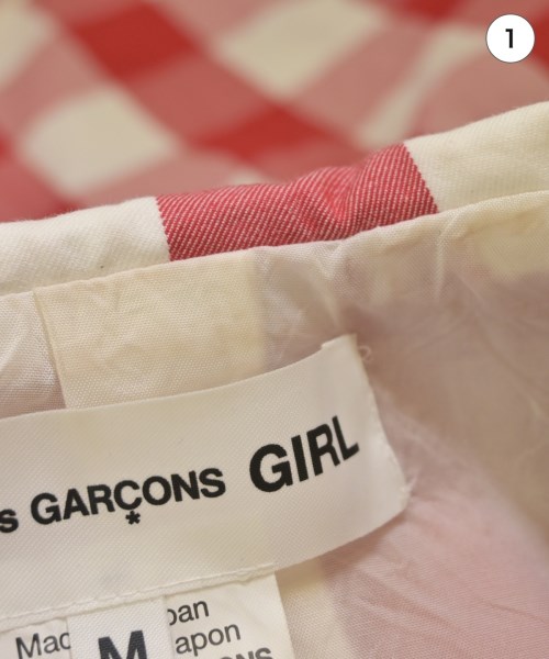 COMME des GARCONS GIRL（コムデギャルソンガール）カジュアルジャケット 赤 サイズ:M レディース/2200721423012