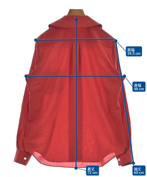 COMME des GARCONS GIRL（コムデギャルソンガール）カジュアルシャツ 赤 サイズ:M レディース/2200721423067