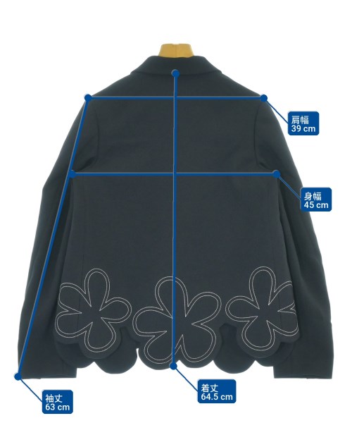 COMME des GARCONS GIRL（コムデギャルソンガール）カジュアルジャケット 紺 サイズ:F レディース/2200720521054