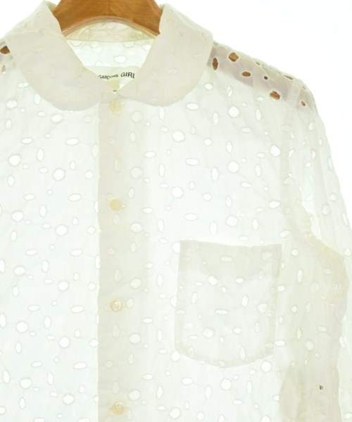 COMME des GARCONS GIRL（コムデギャルソンガール）カジュアルシャツ 白 サイズ:S レディース/2200729139021