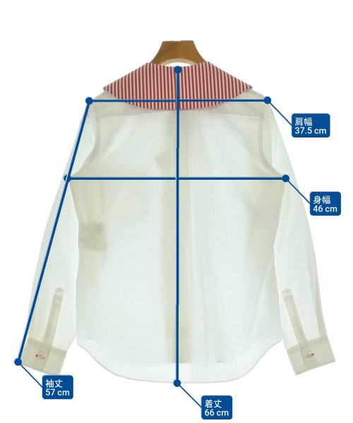 COMME des GARCONS GIRL（コムデギャルソンガール）ブラウス 白 サイズ:XS レディース/2200675632034