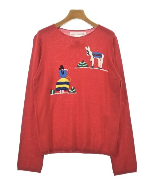 COMME des GARCONS GIRL(コムデギャルソンガール)ニット・セーター 赤 サイズ:L/2200684702025