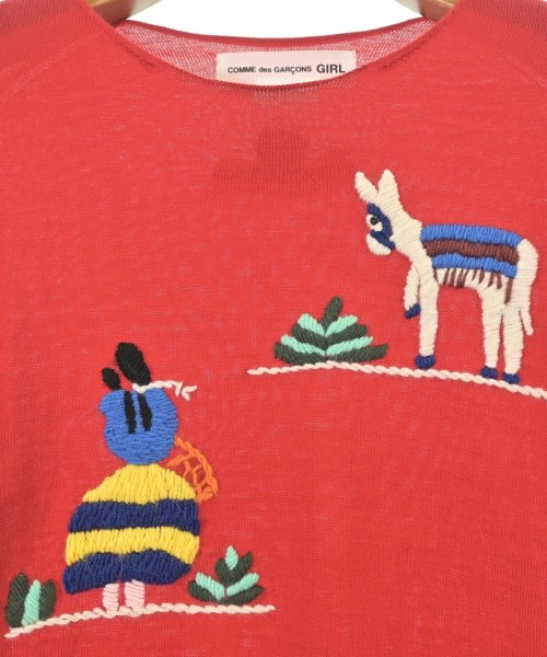 COMME des GARCONS GIRL（コムデギャルソンガール）ニット・セーター 赤 サイズ:L レディース/2200684702025