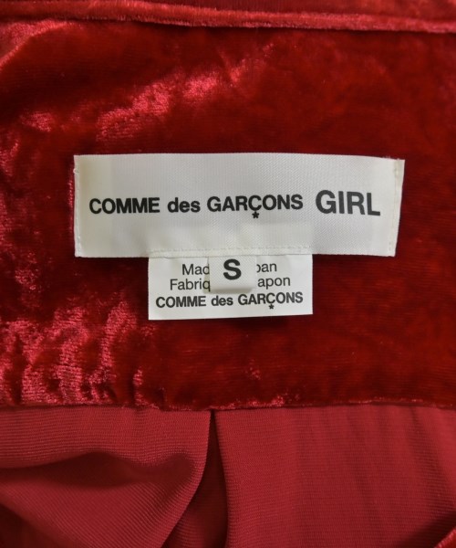 COMME des GARCONS GIRL（コムデギャルソンガール）カジュアルシャツ 赤 サイズ:S レディース/2200686784012