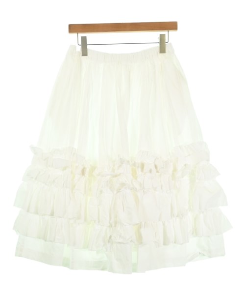 COMME des GARCONS GIRL(コムデギャルソンガール)ひざ丈スカート 白 サイズ:S/2200688501044