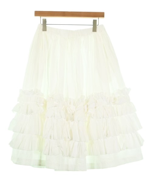 COMME des GARCONS GIRL（コムデギャルソンガール）ひざ丈スカート 白 サイズ:S レディース/2200688501044