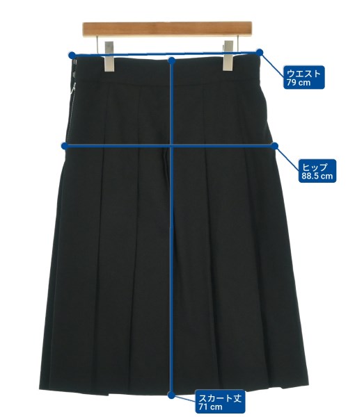 COMME des GARCONS GIRL（コムデギャルソンガール）ひざ丈スカート 黒 サイズ:S レディース/2200684559209