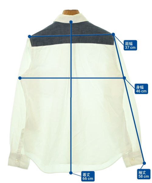 COMME des GARCONS GIRL（コムデギャルソンガール）カジュアルシャツ 白 サイズ:S レディース/2200692000083