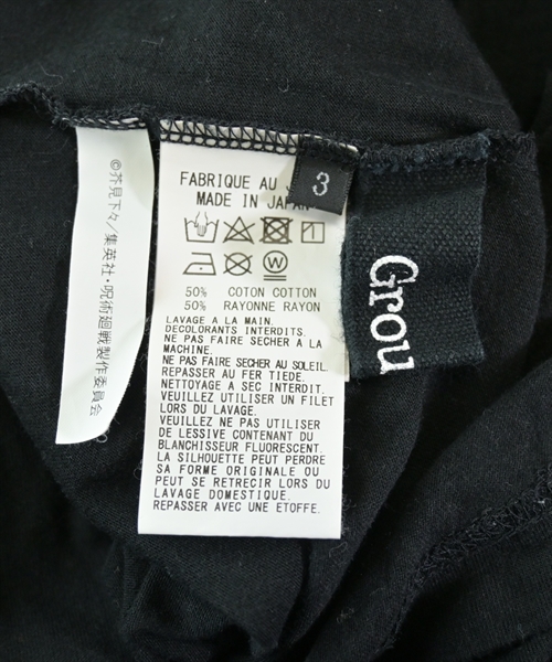 Ground Y（グラウンド　ワイ）Tシャツ・カットソー 黒 サイズ:3(M位) レディース/2200636829022