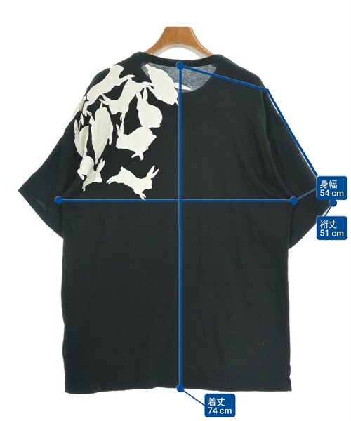 Ground Y（グラウンド　ワイ）Tシャツ・カットソー 黒 サイズ:3(M位) レディース/2200636829022