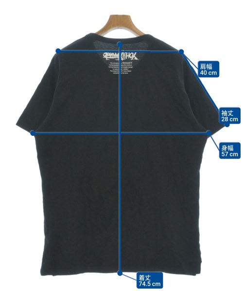 Ground Y（グラウンド　ワイ）Tシャツ・カットソー 黒 サイズ:3(M位) メンズ/2200622117010