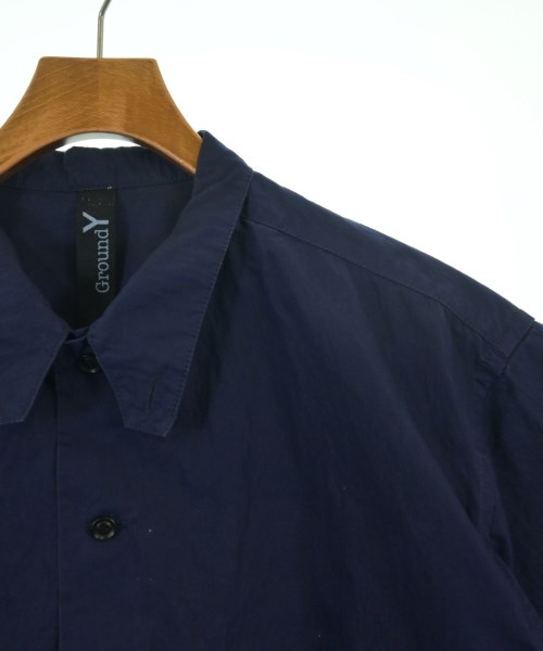 Ground Y（グラウンド　ワイ）カジュアルシャツ 紺 サイズ:3(M位) メンズ/2200622274065