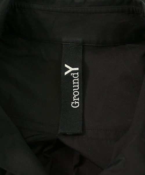 Ground Y（グラウンド　ワイ）カジュアルシャツ 黒 サイズ:1(XS位) メンズ/2200624074021