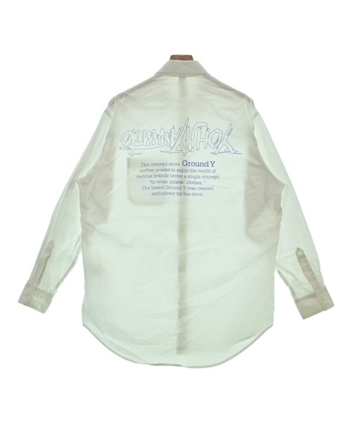 Ground Y（グラウンド　ワイ）カジュアルシャツ 白 サイズ:3(M位) レディース/2200627397028