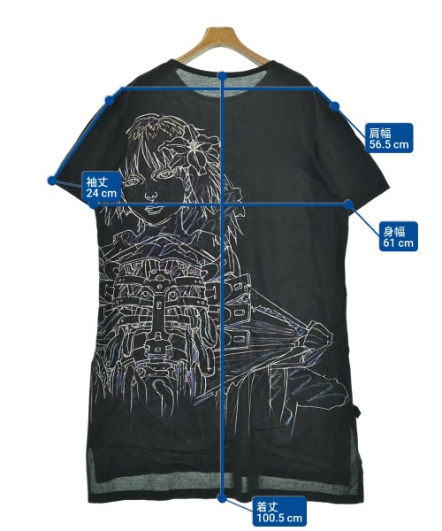 Ground Y（グラウンド　ワイ）Tシャツ・カットソー 黒 サイズ:3(M位) メンズ/2200634535031