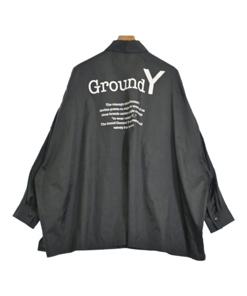 Ground Y（グラウンド　ワイ）カジュアルシャツ 黒 サイズ:1(XS位) メンズ/2200606991018