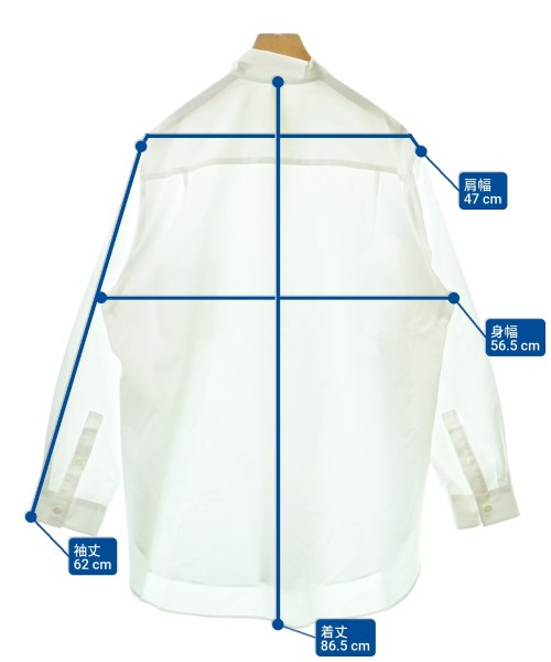 Ground Y（グラウンド　ワイ）カジュアルシャツ 白 サイズ:3(M位) メンズ/2200620475037