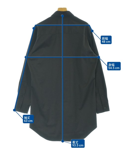 Ground Y（グラウンド　ワイ）シャツワンピース 黒 サイズ:3(M位) レディース/2200610362019