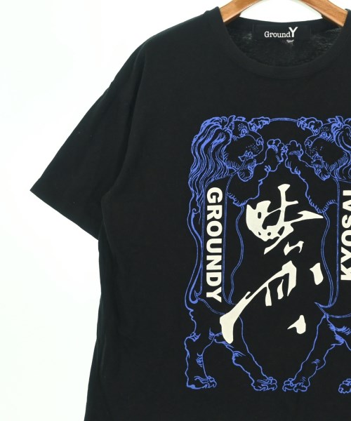 Ground Y（グラウンド　ワイ）Tシャツ・カットソー 黒 サイズ:1(XS位) レディース/2200678371039