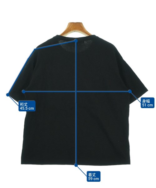 Ground Y（グラウンド　ワイ）Tシャツ・カットソー 黒 サイズ:1(XS位) レディース/2200678371039