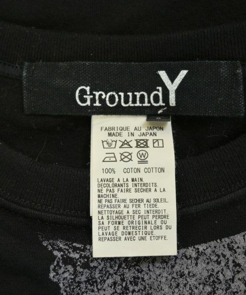 Ground Y（グラウンド　ワイ）Tシャツ・カットソー 黒 サイズ:3(M位) メンズ/2200679307020