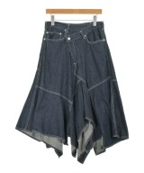Ground Y（グラウンド　ワイ）ひざ丈スカート 紺 サイズ:-(M位) レディース/2200695924133