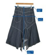 Ground Y（グラウンド　ワイ）ひざ丈スカート 紺 サイズ:-(M位) レディース/2200695924133
