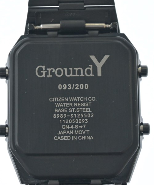 Ground Y（グラウンド　ワイ）腕時計 黒 サイズ:- メンズ/2200697785022