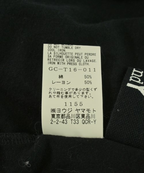 Ground Y（グラウンド　ワイ）Tシャツ・カットソー 黒 サイズ:3(M位) メンズ/2200701497033