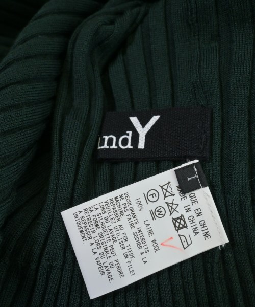 Ground Y（グラウンド　ワイ）ニット・セーター 緑 サイズ:1(XS位) レディース/2200647012116